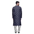 thumbnail image 3 of Atasi Designer Kurta Pajama For Men Printed Straight Kurta Set Summer Clothing, 3 of 5