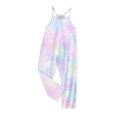 thumbnail image 4 of RXIRUCGD Girls Casual Jumpsuits Sleeveless Summer Rompers Long Pants With Pockets For 5-14 Years( Multicolor, Size:9-10 Years ), 4 of 6