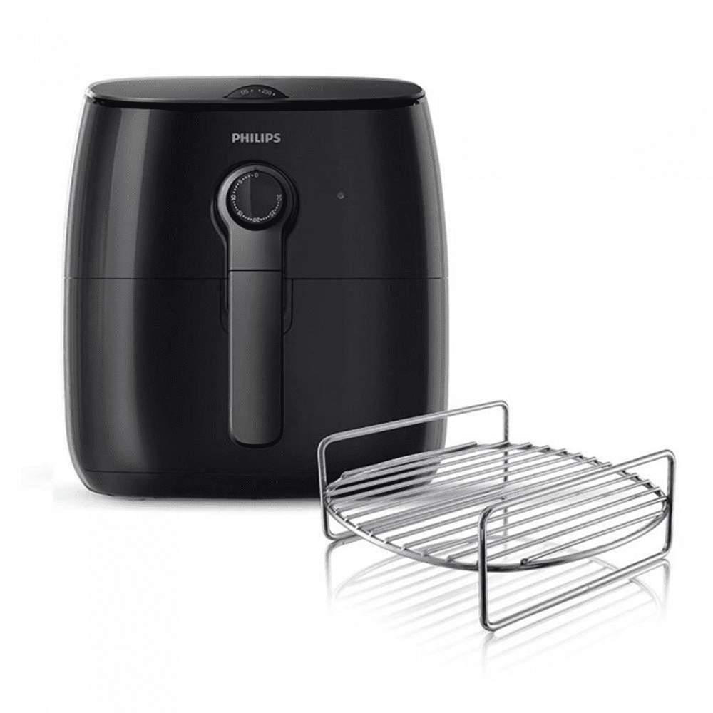 (Open Box) Philips HD9622/96 Viva Collection Air Fryer with Double Layer Rack (Black)