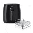 thumbnail image 1 of (Open Box) Philips HD9622/96 Viva Collection Air Fryer with Double Layer Rack (Black), 1 of 3