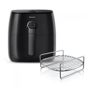 (Open Box) Philips HD9622/96 Viva Collection Air Fryer with Double Layer Rack (Black)