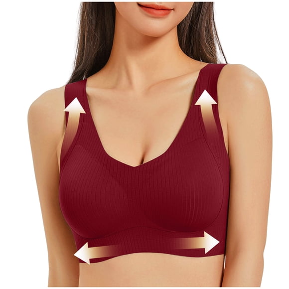 HongQid Soutien-gorge de Maintien Sans Fil Lift pour Femmes, Soutien-Gorge T-Shirt Confortable à Couvrance Totale, Usage Quotidien, Yoga, Sommeil, Soutiens-Gorge Grande Taille