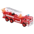 thumbnail image 2 of Fire Truck Toy, High Elasticity Sturdy Parent Child Interaction Fire Engine Toys Impact  Beautiful Red Safe  For Playing, 2 of 8