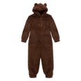 thumbnail image 1 of Ensemble Parent-Enfant Uni, Pyjama Familial à Manches Longues, Chandail à Capuchon à Col Rond avec Fermeture Éclair, 1 of 5