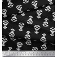 thumbnail image 3 of Soimoi Polyester Crepe Fabric Leaves & Floral Block Decor Fabric Printed Yard 42 Inch Wide, 3 of 3