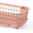 thumbnail image 1 of Dish Drying Rack Kitchen Drying Rack Dish Drying Rack Fast Drainage Detachable Base Drainboard Design Strong Plastic Dish Drainer For Dish Fork Chopsticks Pink, 1 of 5