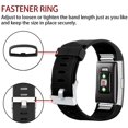thumbnail image 3 of Replacement Bands Compatible for Fitbit Charge 2, Classic & Special Edition Adjustable Sport Wristbands(Black,L), 3 of 7