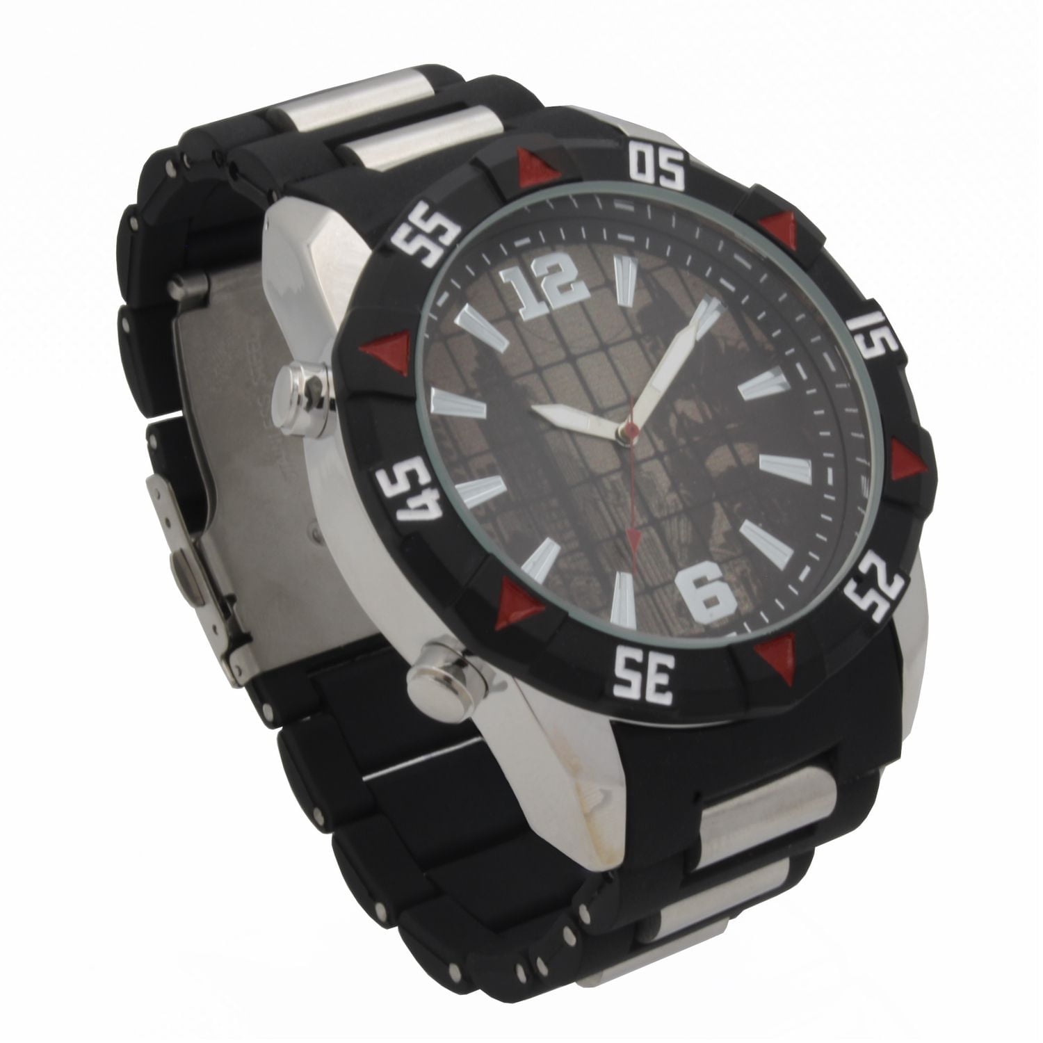 Adult Spiderman Black Metal Bracelet Watch