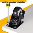 thumbnail image 4 of 4 Pcs Roulettes Robustes Roues en Caoutchouc Rouleaux pour Meubles Roue Roulettes Roulettes 360° Roulettes Industrielles avec Frein Bureau, Matériau Supérieur, 4 of 7
