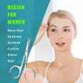 thumbnail image 4 of CUITING 2 pcs Small Scissors  Comfort-Grip Handles  Facial Hair Grooming Set Eyebrow Nose Hair Trimming Kit, 4 of 5