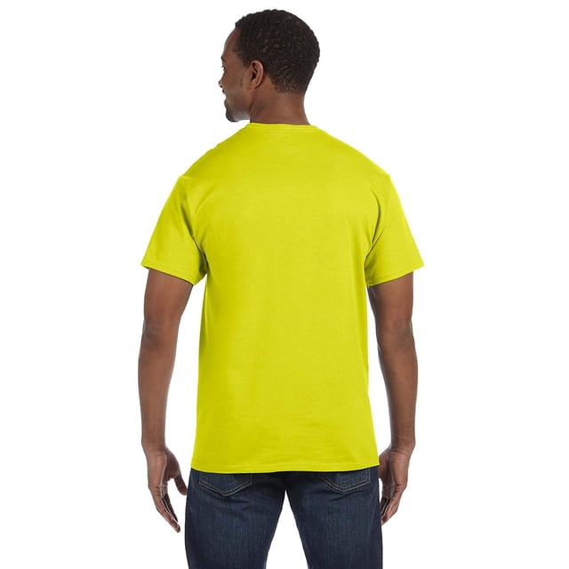 Hanes 5250 Tagless T-Shirt Size 2XL, Safety Green