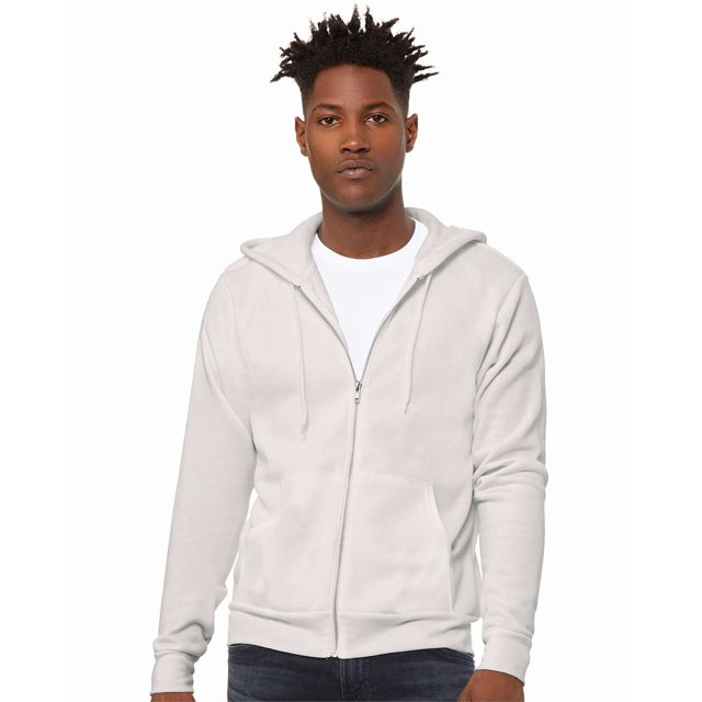 Bella + Canvas Sweat à Capuche Zippé Intégral en Molleton Éponge Unisexe