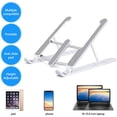 thumbnail image 5 of Laptop Stand, Adjustable Portable Laptop Holder for Desk, Cooling Aluminum Ventilated Notebook Riser Compatible with MacBook Air Pro, Dell XPS, More 10-15.6 inches PC Computer, Tablet, iPad, 5 of 5