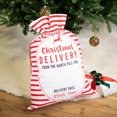 thumbnail image 1 of Northlight Striped Christmas Delivery Tied Gift Sack - 27.25" - White and Red, 1 of 6