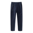 thumbnail image 1 of Boys Flat Front Dress Pants - Adjustable Waist, Zipper Fly - School Uniform Trousers - Polyester - 2-16 Years, 1 of 4