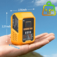 thumbnail image 3 of 100W USB C Battery Charger Compatible with De*walt 20V Battery(Tool Only), Power Adapter Fast Charging Station with USB-A Port, Fast Charging Hub for Laptops Phones Tablets, 3 of 7