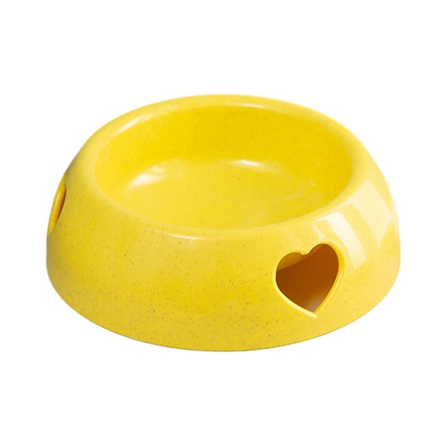 Dalazy Wear-resistant And Durable Plastic Dog Bowl For Long-lasting Bite Resistant yellow large size 1Set