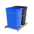 thumbnail image 1 of Rev-A-Shelf Double Pullout Trash Can 35 qt. for Kitchen, RV-18KD-2218C-S, 1 of 10