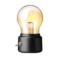 thumbnail image 1 of Retro LED Night Light Bulb - Vintage USB Rechargeable Bedside Desk Lamp, ABS+Glass Housing, 1 of 5