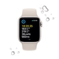 thumbnail image 4 of Apple Watch SE (2nd Gen) [GPS 40mm] Smart Watch w/Starlight Aluminum Case & Starlight Sport Band - M/L., 4 of 5