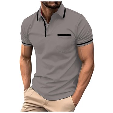 Ramiter Polo Homme Mens Advantage Performance Short Sleeve Polo ShirtAdvantage Performance Short-Sleeve Polo Shirt Dark Gray,TG