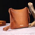 thumbnail image 1 of Retro crocodile pattern ladies handbag, daily match, all-match occasion,Colorful-12, 1 of 15