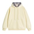 thumbnail image 1 of RXIRUCGD Hommes Décontracté Mode Uni Manches Longues Hauts Blouse Chandail à Capuchon Chandails, Beige, Taille : S, 1 of 2