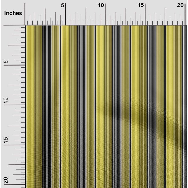 oneOone Tissu Viscose Georgette Tissu à Rayures Multicolores par la Cour 42 Pouces de Large