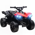 thumbnail image 1 of Qaba VTT pour Enfants à 4 Roues avec Musique et Lumières DEL pour 37 à 72 Mois, Rouge, 1 of 10