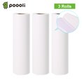 thumbnail image 2 of Poooli 110 * 30mm Rouleau de Papier Thermique Autocollant Blanc Imprimable Sans BPA Longue Durée 10 Ans pour Imprimante Thermique Portable Poooli L3, 3 Rouleaux, 2 of 8