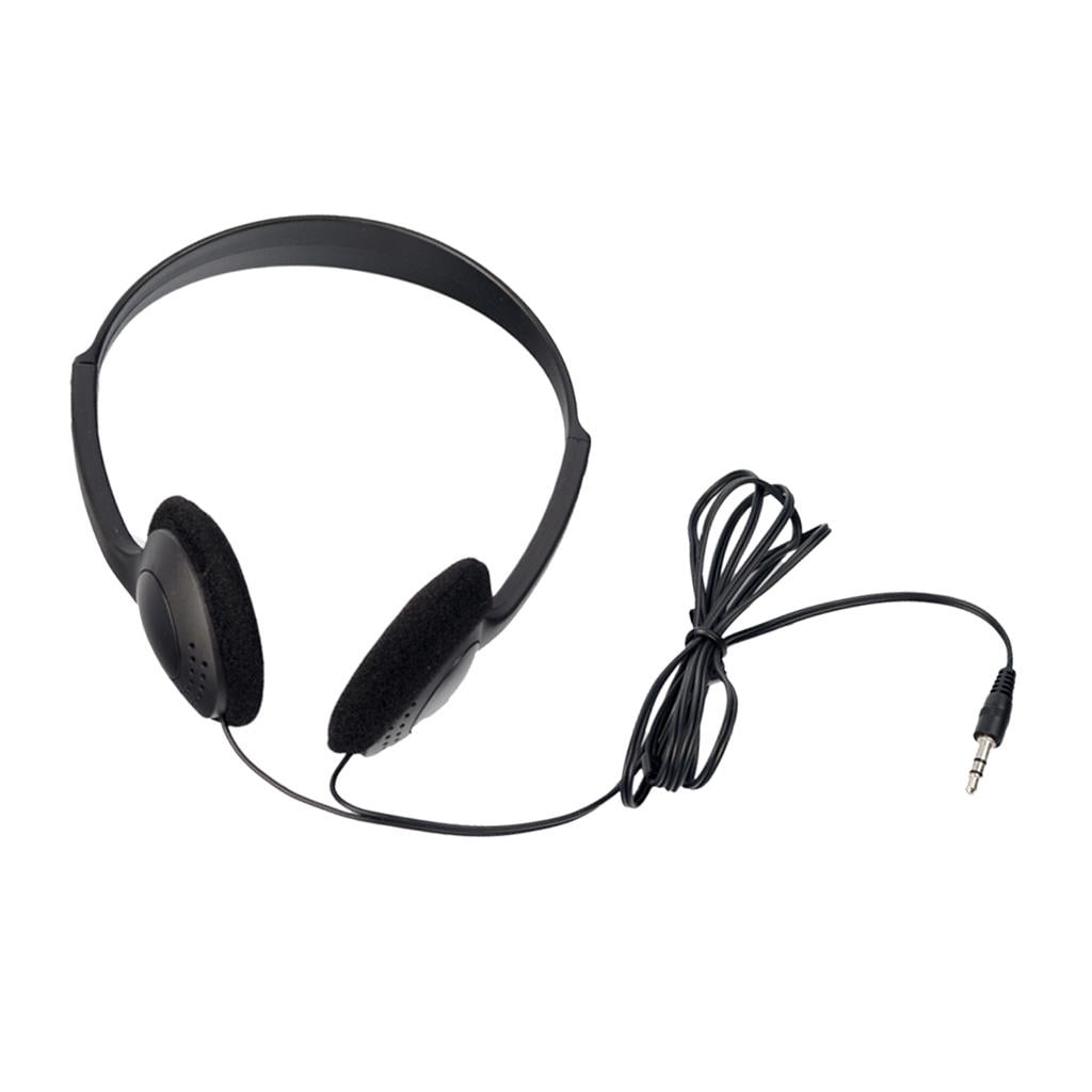 Tachiuwa 3.5mm Plug Headphones Over Ear Headset Noise Canceling Headphones, Control (Black)
