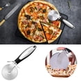 thumbnail image 1 of Vegetable Cutter Category Product Title Pizza Cutter Wheel Super Stainless Steel Pizza Cutter Pizza Slicer With Non Handle & Hanging Hole Easy To Clean, 1 of 7