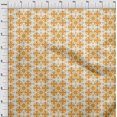 thumbnail image 4 of oneOone Polyester Spandex Mustard Yellow Fabric Geometric Sewing Material Print Fabric By The Yard 56 Inch Wide, 4 of 4