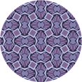 thumbnail image 1 of Ahgly Tapis d'Intérieur Lavable en Machine Carré Transitionnel Mimosa Violet, 3 Pieds Carré, 1 of 7
