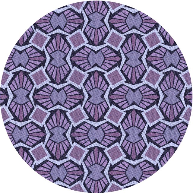 Ahgly Tapis d'Intérieur Lavable en Machine Carré Transitionnel Mimosa Violet, 3 Pieds Carré