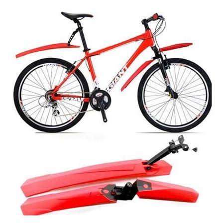 Bike Mudguard Set Mountain Bike Road Bicycle Long Fender Adjustable Mud Guard