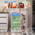 thumbnail image 3 of CoSoTower Compact Refrigerator, Mini Fridge with Freezer, Adjustable Shelf, Mechanical Thermostat and Reversible Door, Pink, 3 of 6