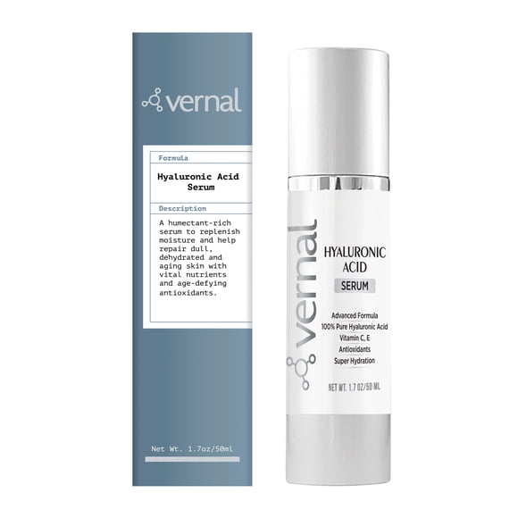 100% Pure Hyaluronic Acid Serum – Rich With Vitamins C, E and Age-Defying Antioxidants - Best Anti Wrinkle, Anti Aging Face Serum that Lifts and Firms Skin