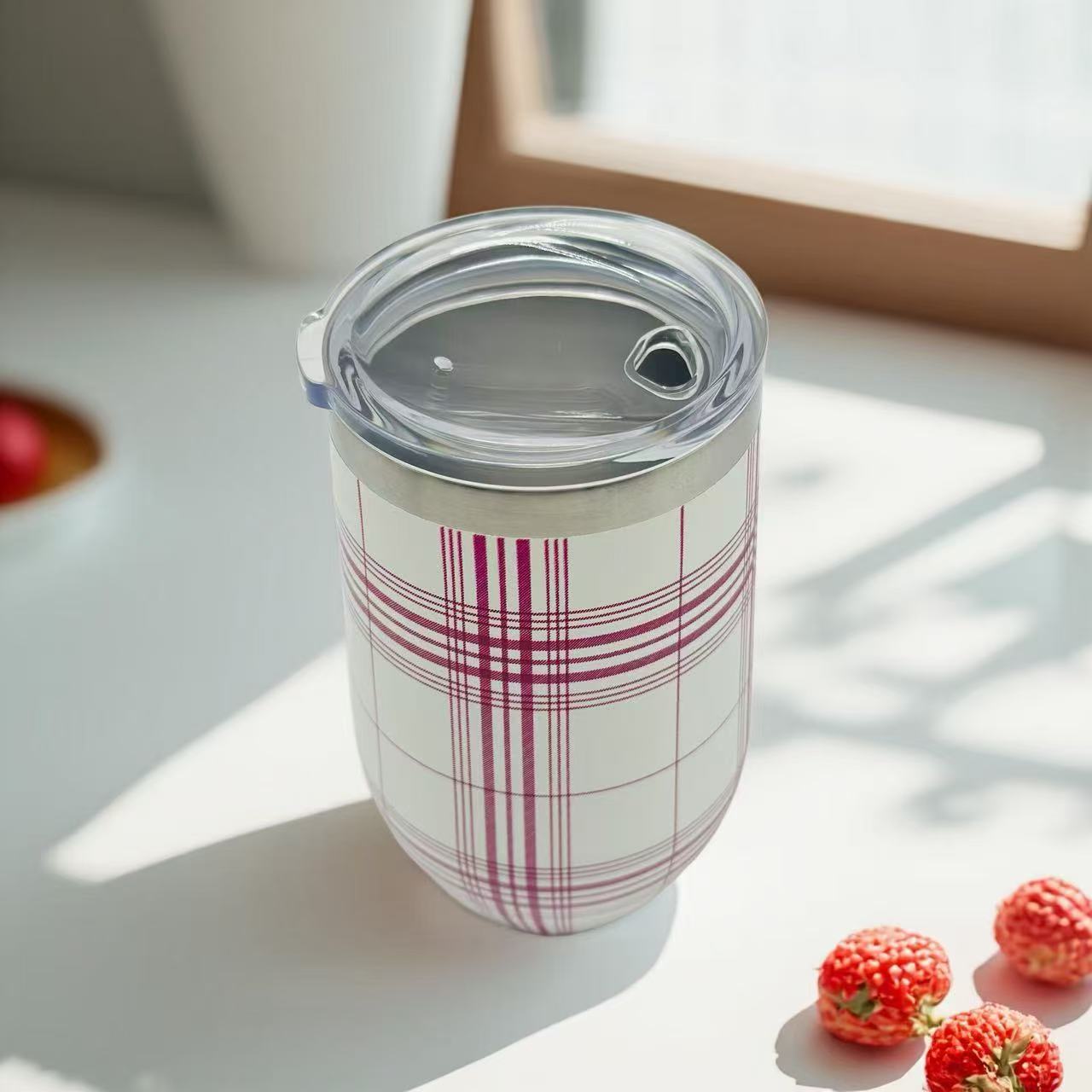 Temps de vacances 16oz Acier inoxydable double mur tumbler