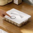 thumbnail image 1 of TIMIFIS Plateaux à Oeufs pour Réfrigérateur Type Tiroir Boîte de Rangement pour Oeufs Contenant, Grand Contenant de Rangement pour Oeufs de Grande Capacité, Contenant de Rangement pour Porte-Oeufs avec Rappel de Date -, 1 of 6