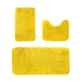 thumbnail image 2 of Meitianfacai Solid Color Bath Mats 3 Set Bathroom Rugs For 3 Pcs Toilet Mats Universal Soft Comfortable Water Absorption Non-Slip Thick Machine Washable Easier To Dry Dark, 2 of 8