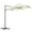 Beige, variante sur Outsunny Parasol de Patio Offset 8,5 Pi Rotation 360° Cantilever Vert