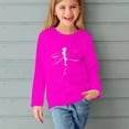 thumbnail image 5 of T-shirts à Manches Longues pour Filles, Col Rond, en Coton, Imprimé Libellule, T-Shirts Décontractés d'Automne et de Printemps, T-Shirts Graphiques Basiques pour Enfants (7 Ans, Rose Vif), 5 of 5