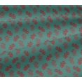 thumbnail image 5 of oneOone Georgette Viscose Fabric Leaves & Floral Block Printed Craft Fabric BTY 42 Inch Wide, 5 of 5