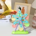 thumbnail image 4 of Fournitures pour Animaux Jouet d'Alimentation Coloré à Grande Roue pour Perroquets Contenant Alimentaire Fournitures d'Entraînement Jouet Interactif avec Gobelets, 4 of 8
