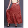 thumbnail image 2 of Bimba Jupes Maxi Imprimées Femmes Style Bohème Gitane Longue Jupe en Coton, 2 of 5
