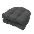 thumbnail image 2 of Fridja 2 Pcs High Back Chair Cushions for Outdoor Indoor, Soft Lightweight Comfortable Patio Furniture Tufted Pillow All Weather Replacement Outdoor Rocking Chair Cushions, 19 x 19 Inches, 2 of 5
