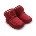 thumbnail image 3 of dmqupv Cowgirl pour Tout-Petits Boots Baby Garçons Filles Bottes de Neige en Peluche Douce Chaudes en Coton Premières Chaussures de Marche Rouges, Taille US 6, 3 of 7