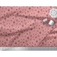 thumbnail image 3 of Soimoi Poly Georgette Fabric Snowflake Artistic Print Fabric by Yard 52 Inch Wide, 3 of 3