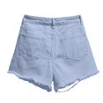 thumbnail image 4 of B91xZ Women's Relaxed Fit Bermuda Short Mid Rise Body Enhancing Curvy Cutoff Distressed Jeans,Blue XXL, 4 of 4